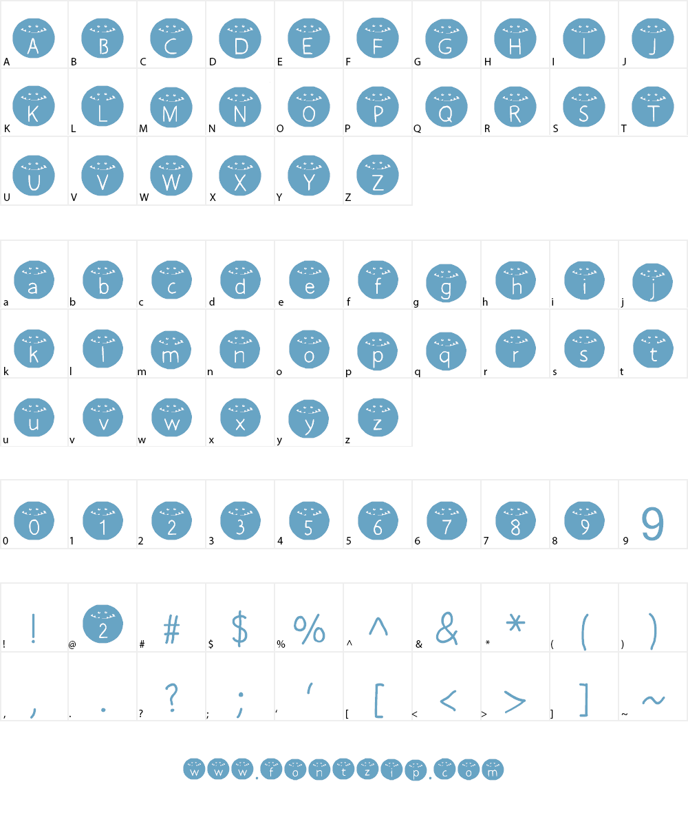 HONKUS CONKUS Font Character